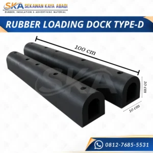 karet bumper loading dock type d sekawan kaya abadi
