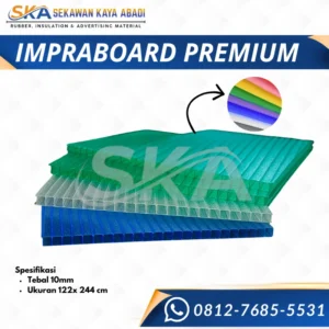 material advertising impraboard 10mm 122 cm x 244 cm sekawan kaya abadi