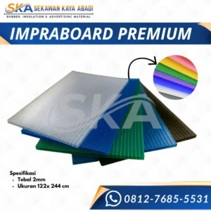material advertising impraboard 2mm 122 cm x 244 cm sekawan kaya abadi