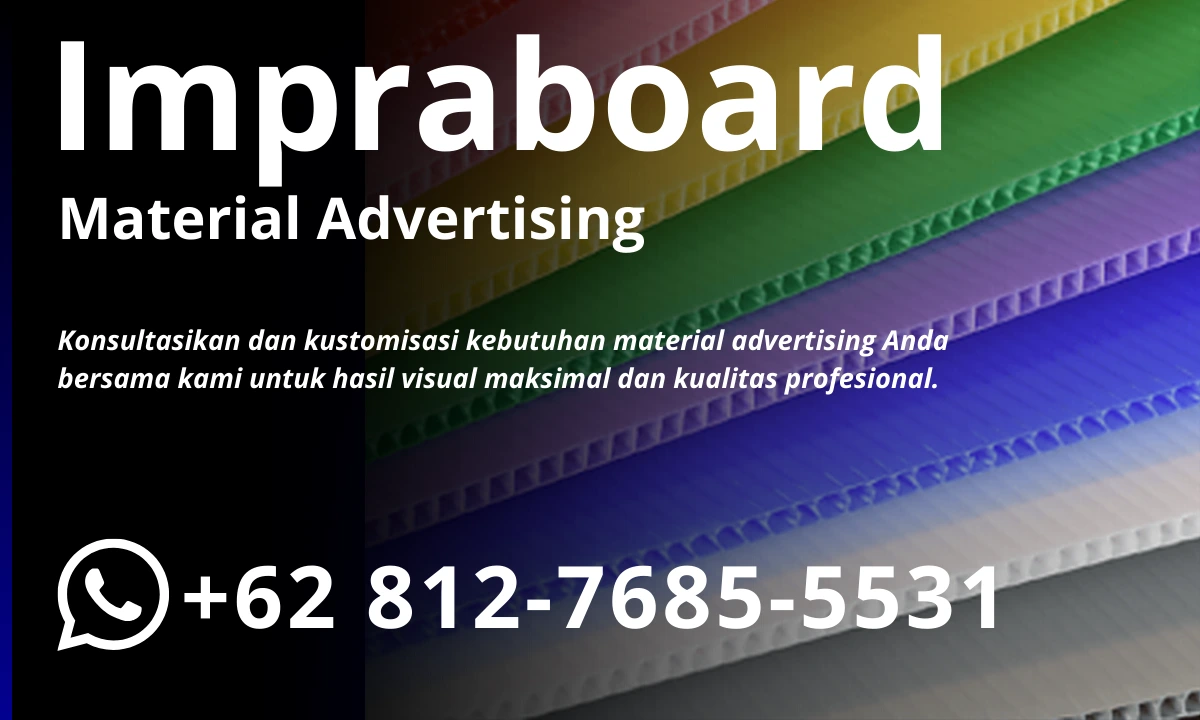 material advertising impraboard sekawan kaya abadi