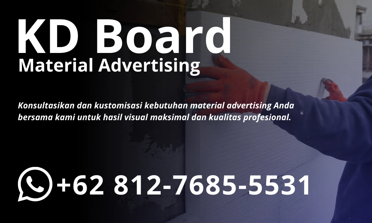 material advertising kd board sekawan kaya abadi