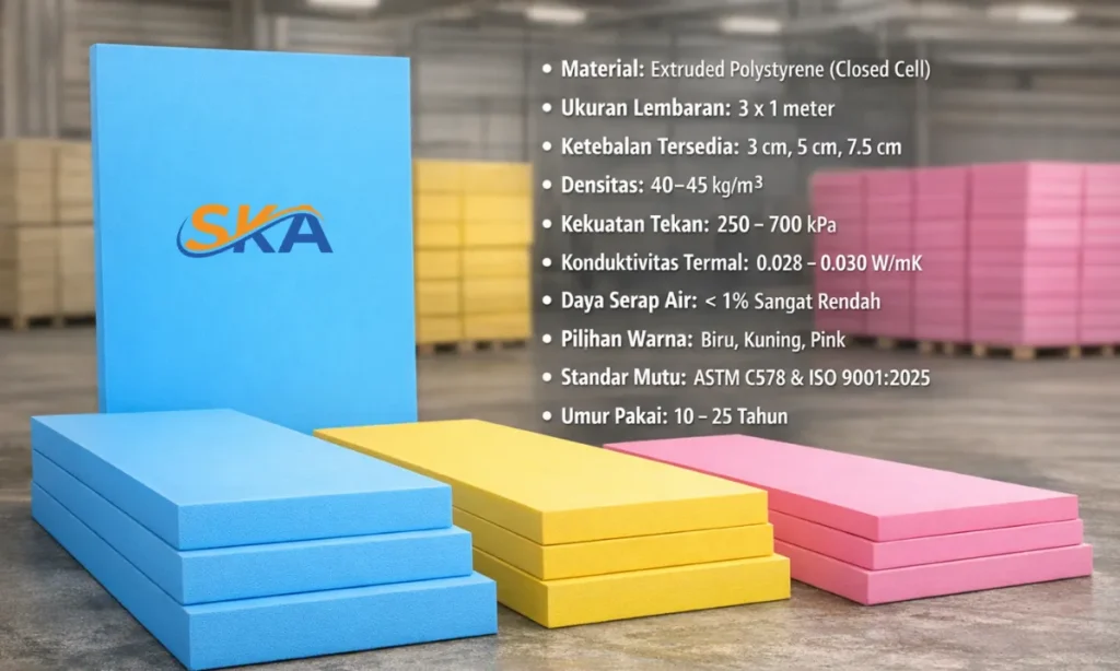 spesifikasi xps foam board insulasi dari sekawan kaya abadi
