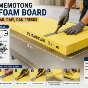 cara memotong xps foam board