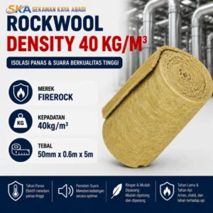 harga rockwool density 40 kg/m3 saekawan kaya abadi