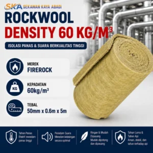 harga rockwool density 60 kg/m3 saekawan kaya abadi