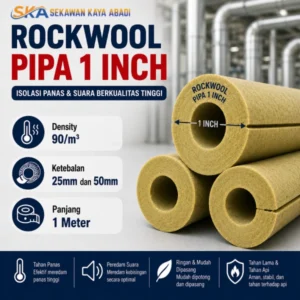 jual rockwool pipa 1 inch sekawan kaya abadi